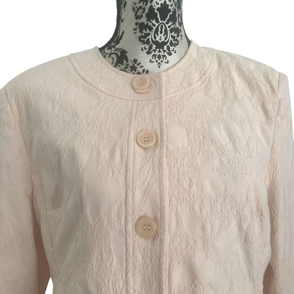 Tabi Blush Pink Jacquard Blazer Jacket - Picture 2 of 10